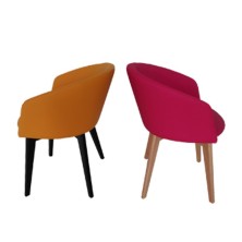 silla de madera tapizada ALICANTE ref. 651