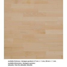 Tablero de Haya maciza