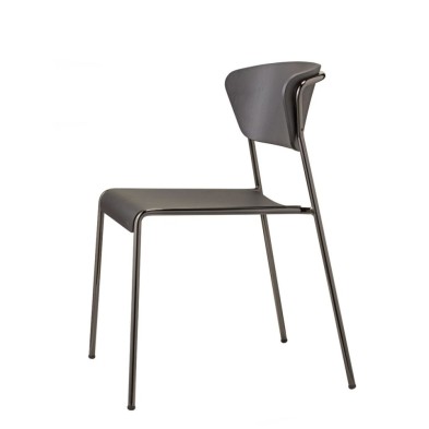 Silla Lisa con asiento de madera