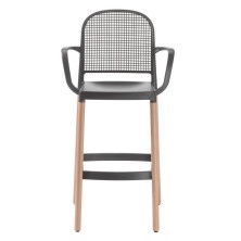 taburete PANAMA BL con brazos