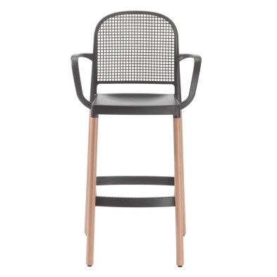 taburete PANAMA BL con brazos