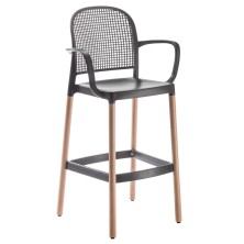 taburete PANAMA BL con brazos