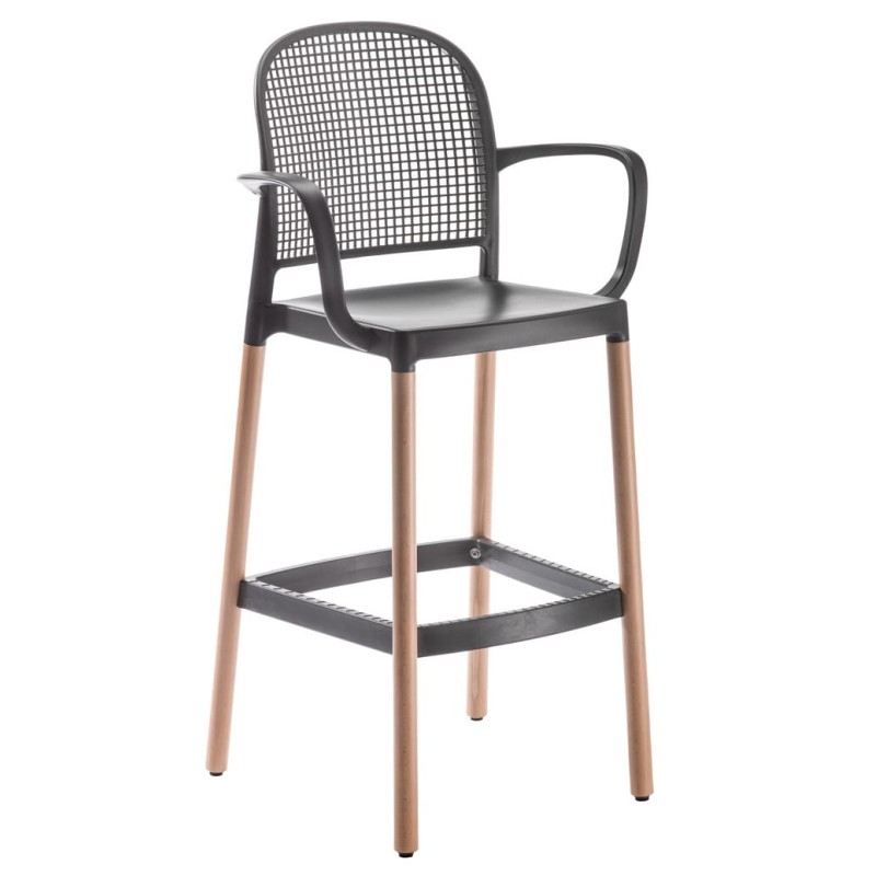 taburete PANAMA BL con brazos