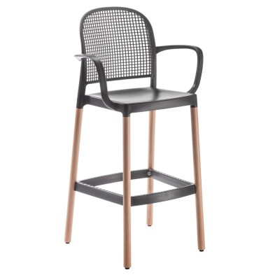 taburete PANAMA BL con brazos