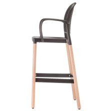 taburete PANAMA BL con brazos