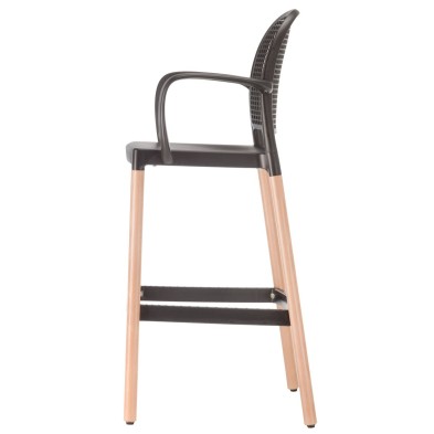 taburete PANAMA BL con brazos