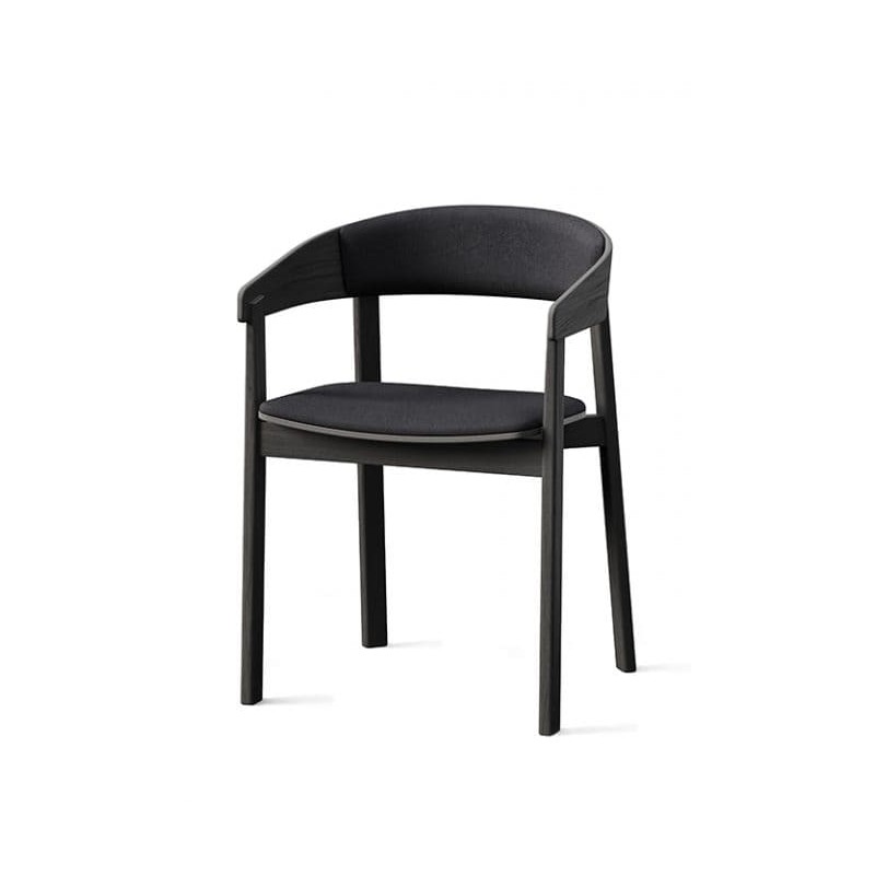 Sillón Nord roble con asiento tapizado