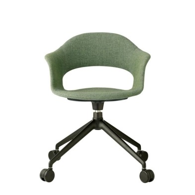 Sillón Lady B Pop con ruedas tapizado