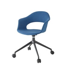 Sillón Lady B Pop con ruedas tapizado