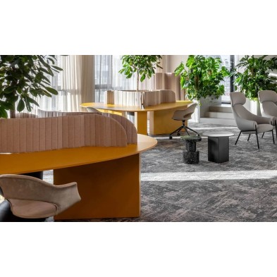 Sillón Lady B Pop con ruedas tapizado