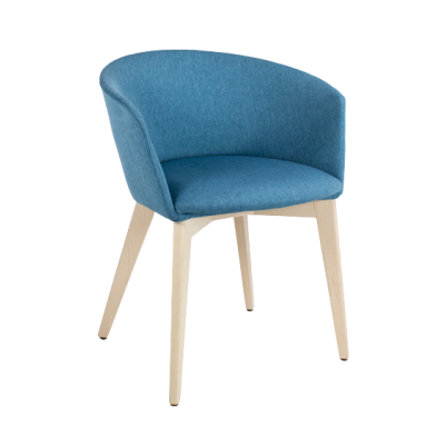 silla de madera tapizada ALICANTE ref. 651