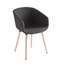 silla BASKET BL tapizada