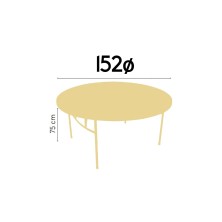 alt= Mesa Catering Redonda 152ø x 75