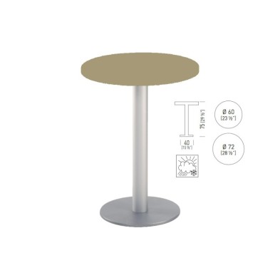 mesa Alta redonda TKITT BRK