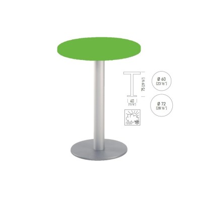 mesa Alta redonda TKITT BRK