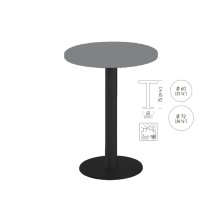 mesa Alta redonda TKITT BRK