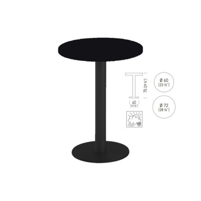 mesa Alta redonda TKITT BRK