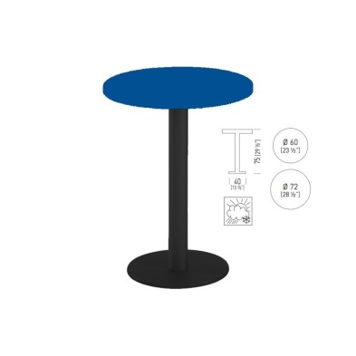 mesa Alta redonda TKITT BRK