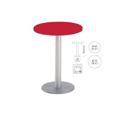 mesa Alta redonda TKITT BRK