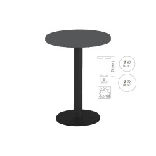 mesa Alta redonda TKITT BRK