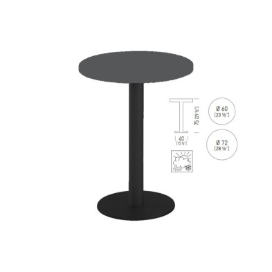 mesa Alta redonda TKITT BRK