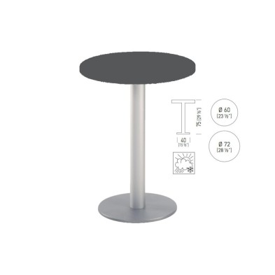 mesa Alta redonda TKITT BRK