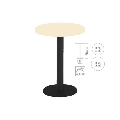 mesa Alta redonda TKITT BRK