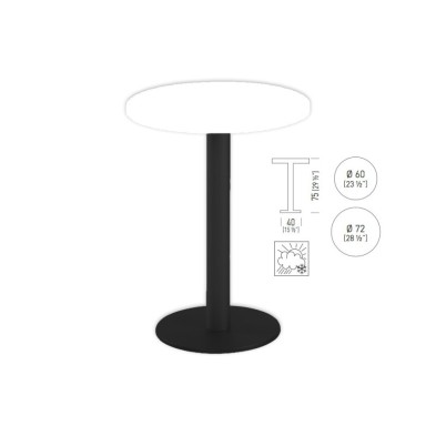 mesa Alta redonda TKITT BRK