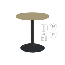 mesa redonda TKITT BTK54