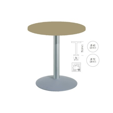 mesa redonda TKITT BTK54