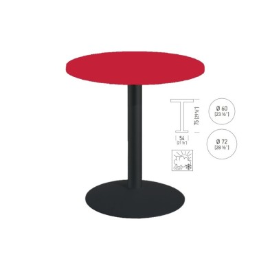 mesa redonda TKITT BTK54