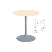 mesa redonda TKITT BTK54