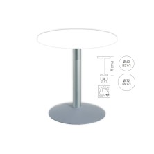 mesa redonda TKITT BTK54