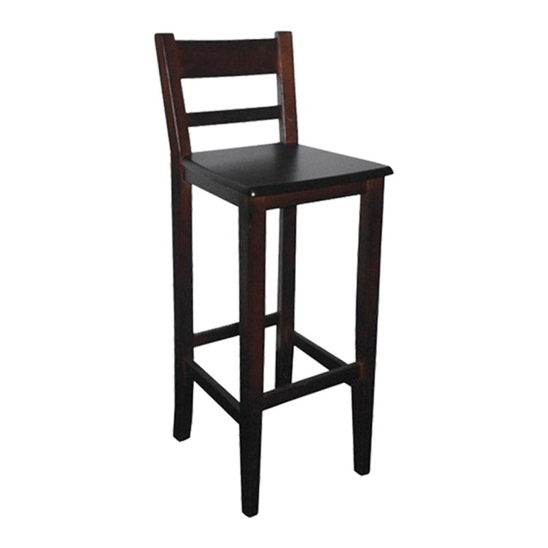 Taburete Nápoles con Respaldo Madera