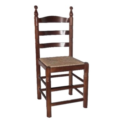 alt= silla de madera COLONIAL CURVADA ref. 190