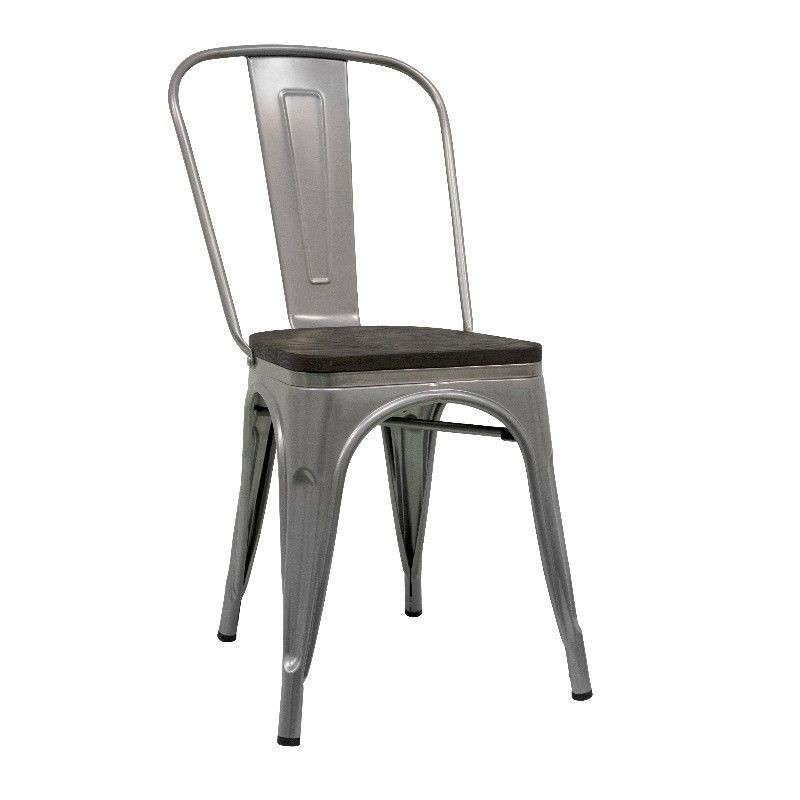 taburete TOLIX asiento madera